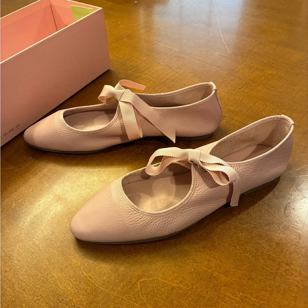 Intentionally Blank Valley Leather Flats in Blush size 9 - Picture 3 of 12